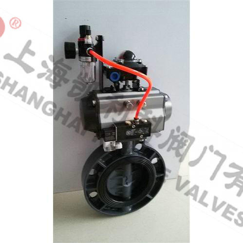 D671X-10S氣動塑料蝶閥 D671X-10S氣動塑料蝶閥