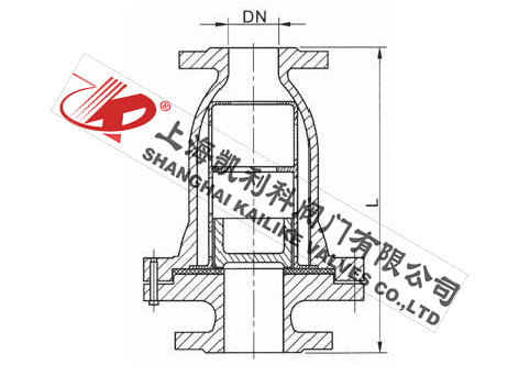 HC41X節能梭式止回閥外形結構圖