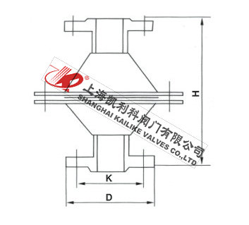 HGS07網型阻火器外形結構圖