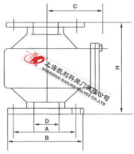 ZGB-II不銹鋼抽屜式阻火器外形結(jié)構(gòu)圖