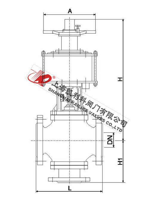 ZSQP氣動快速切斷閥外形結構圖
