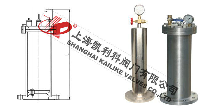 YQ9000不銹鋼水錘吸納器外形結構圖